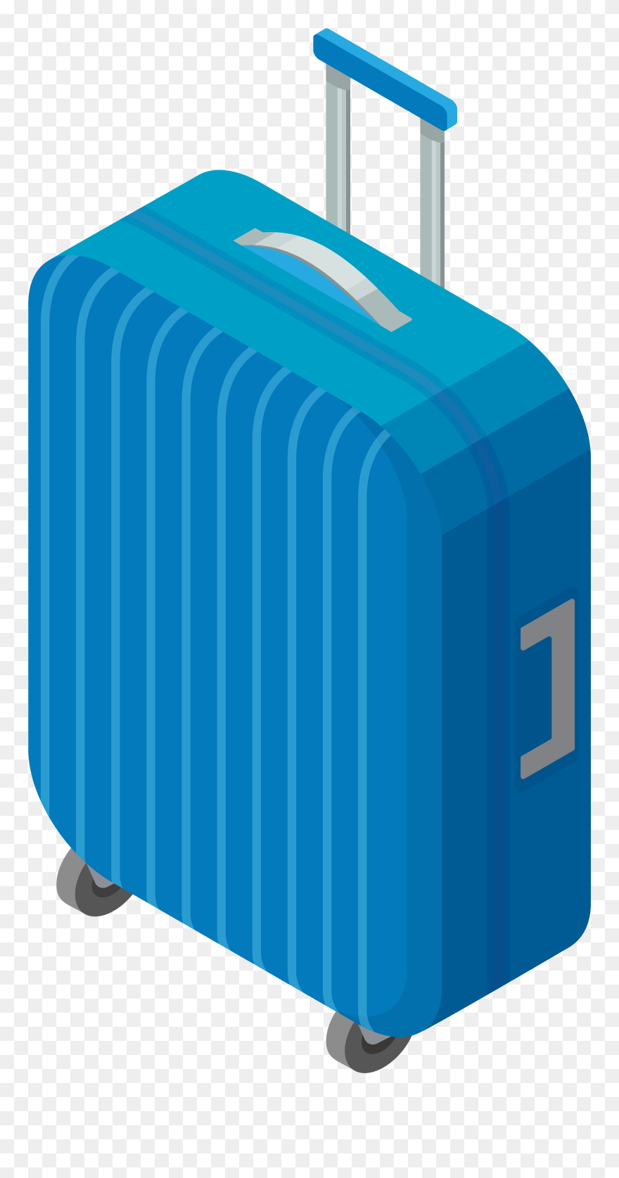 Trolley Bag Transparent Clip - Clip Art - Png Download