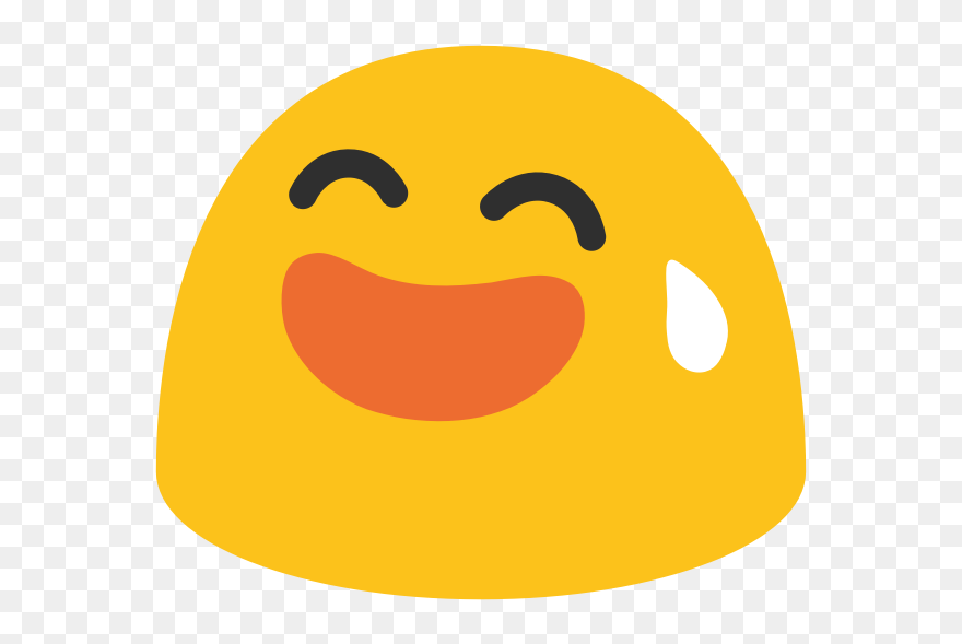 Yellow Laughing Emoji - Android Emoji Png Clipart