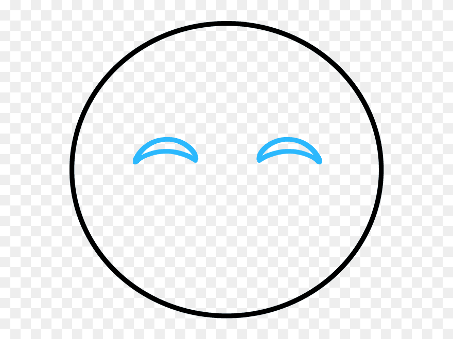 How To Draw Crying Laughing Emoji Lowercase O - Small Circle Inside A Big Circle Clipart