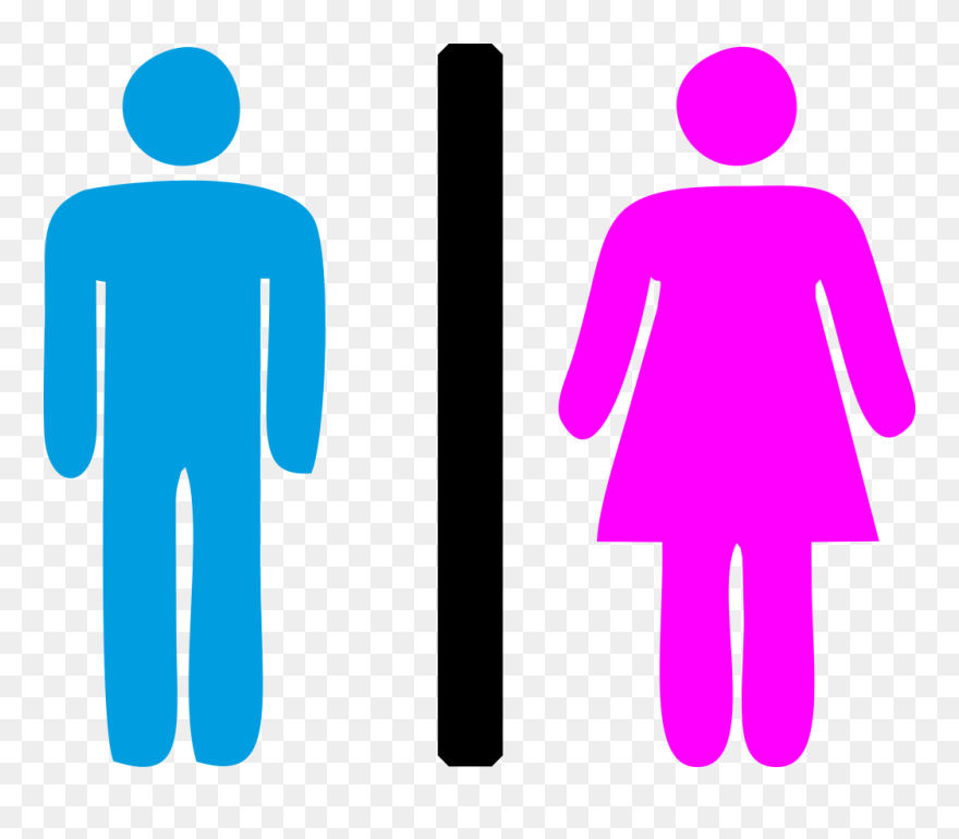 Men Women Toilet Sign Clipart Icon - Men And Women Icon - Png Download
