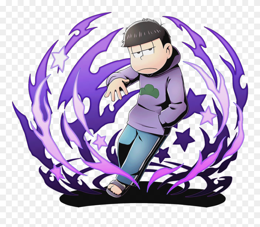 1boy Alpha Transparency Black Eyes Black Hair - Divine Gate Osomatsu San Clipart