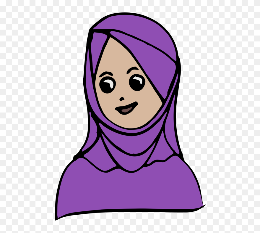 Pink,head,art - Headscarf Clipart - Png Download