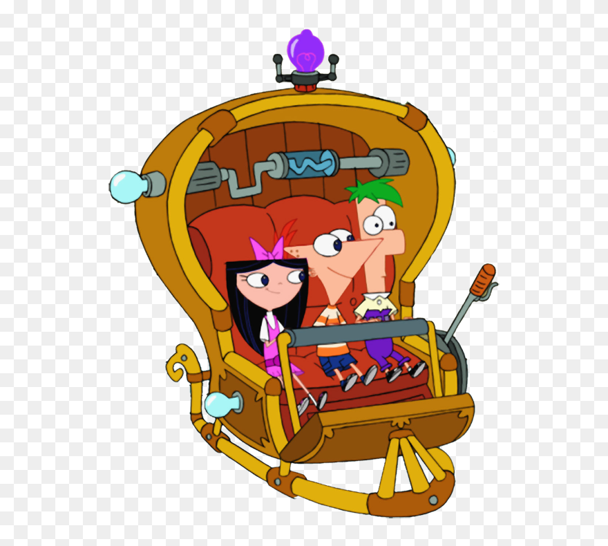 Little Diamonds Summer Camp - Phineas And Ferb Time Travel Machine Clipart