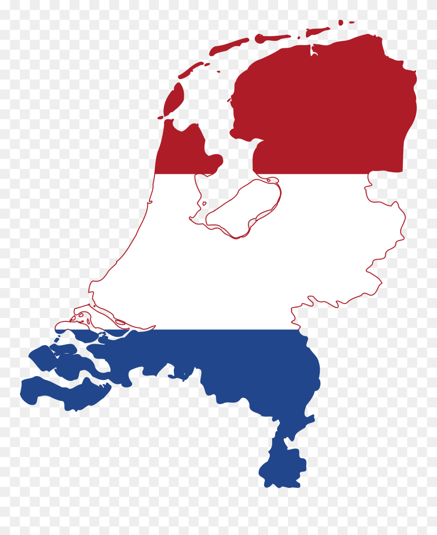 2000px-netherlands Stub - Svg - Netherlands Map With Flag Clipart