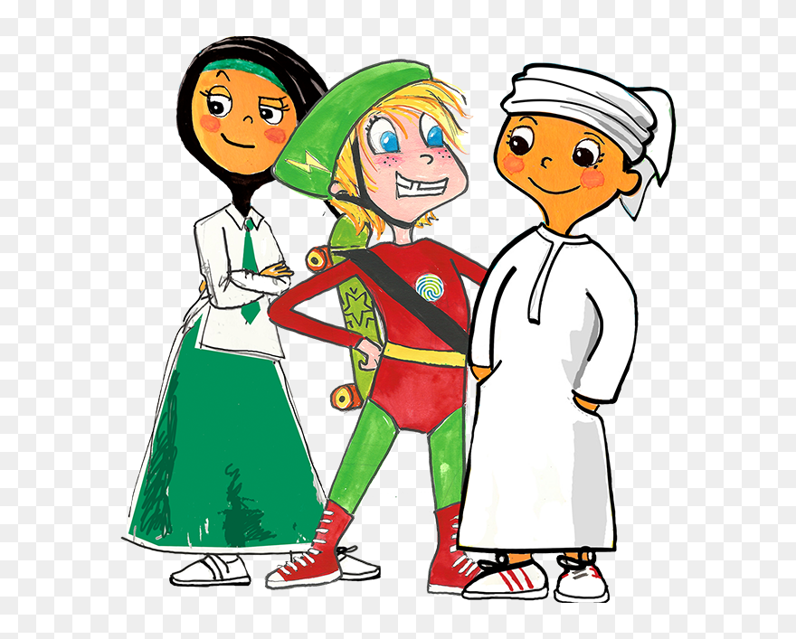 Eco Heroes Characters Clipart