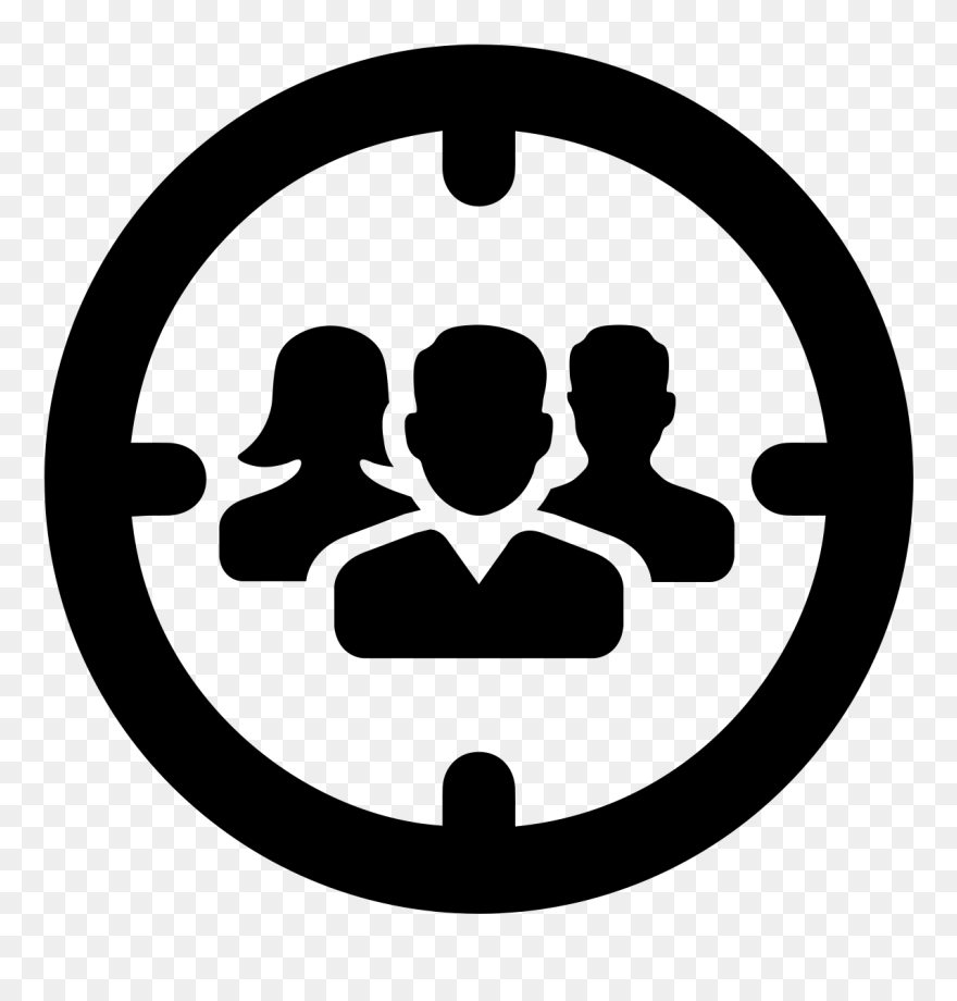 Icon Showing A Focus On People - Charing Cross Tube Station Clipart