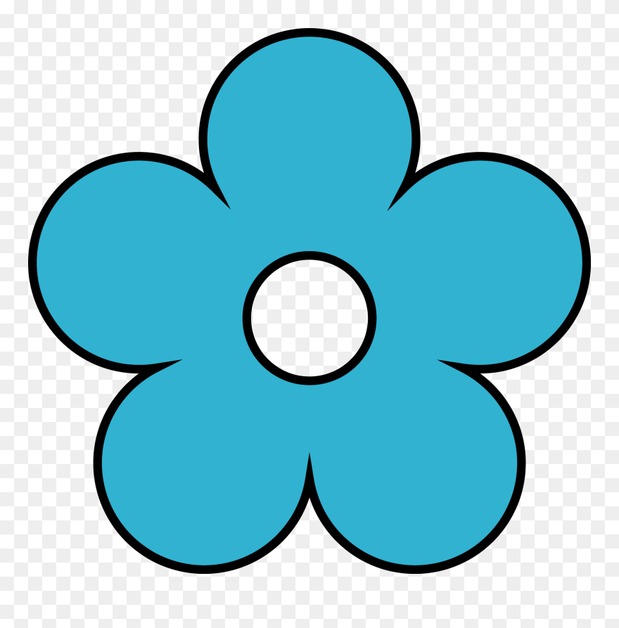 Download Cornflower Blue Flower Png Clipart 01 - Cute Kawaii Cute Flower Clipart Transparent Png