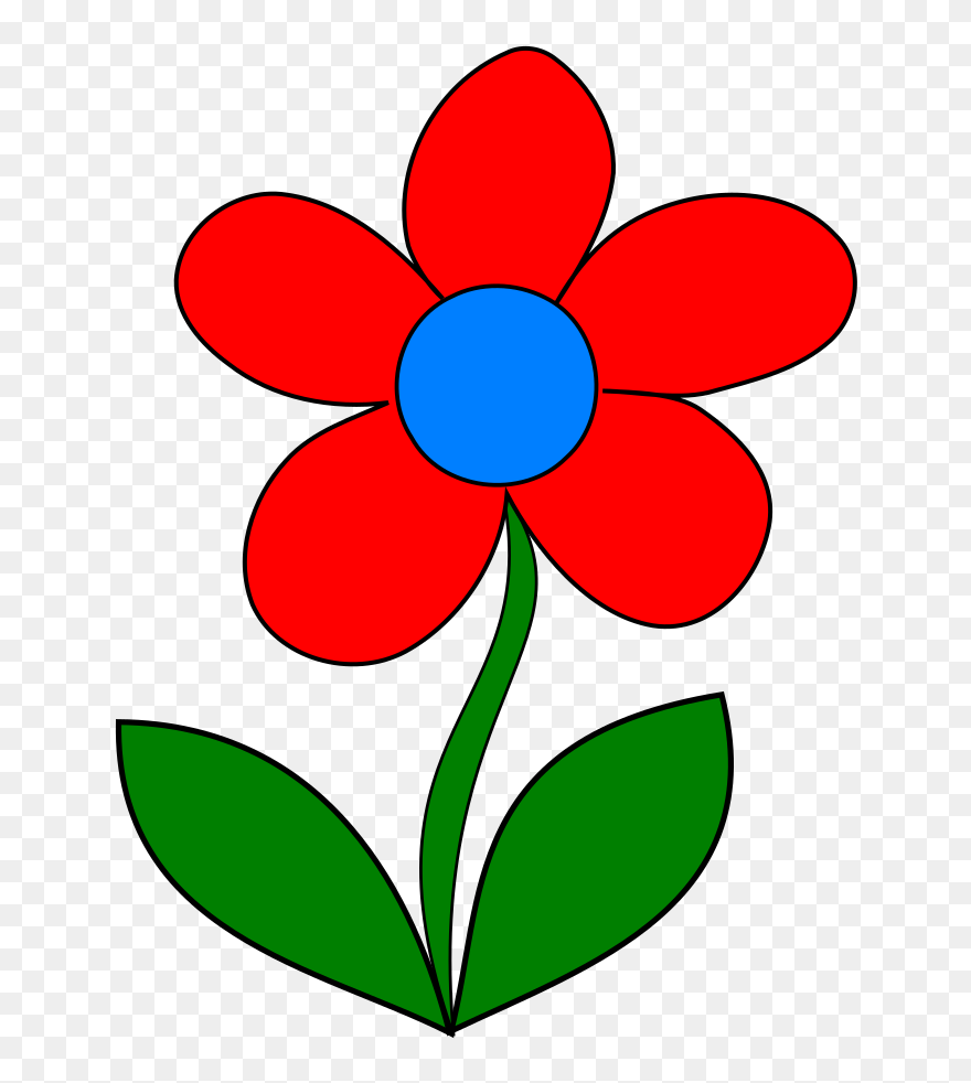 Blue Flower Svg Clip Arts - Pink Animated Flowers Png Transparent Png