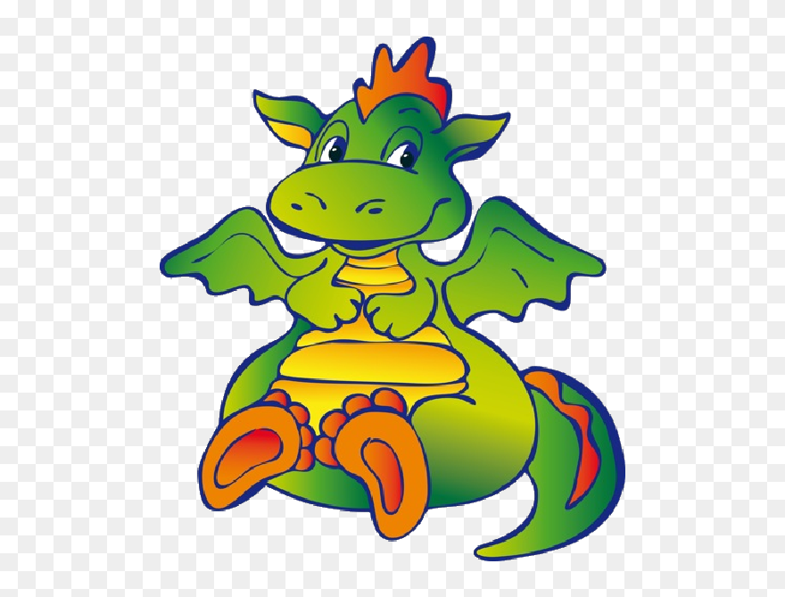 Funny Dragons Dragon Cartoon Images Clipart - Cartoon Dragon Transparent Background - Png Download