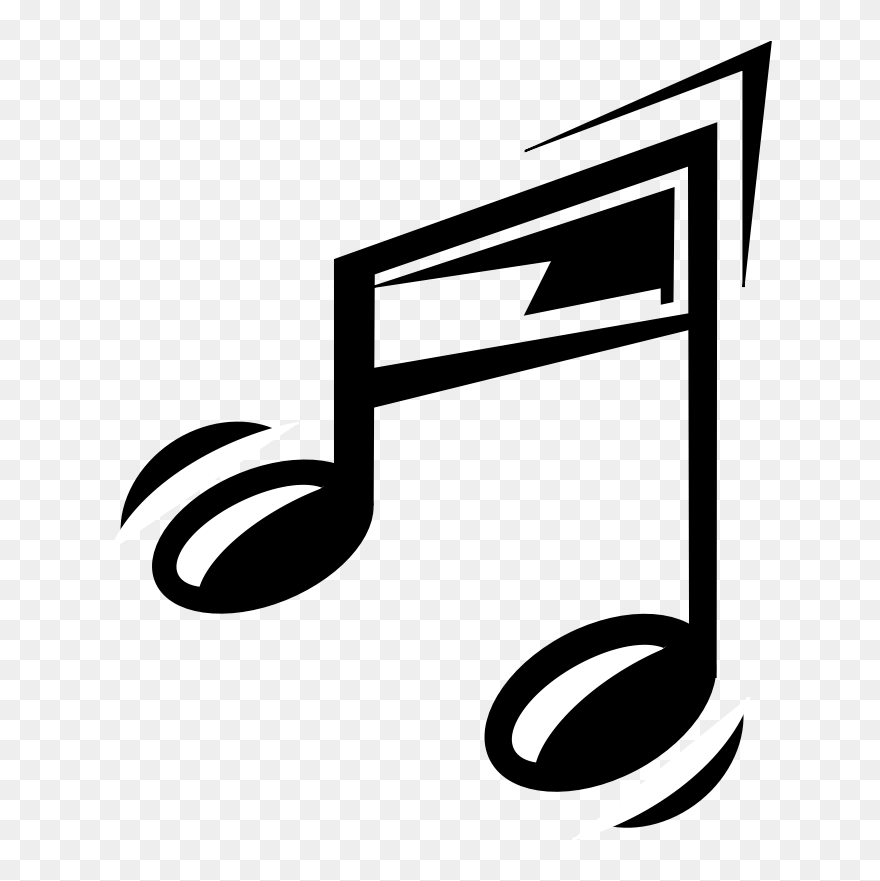 Funny Music Note - Transparent Music Notes Clipart - Png Download