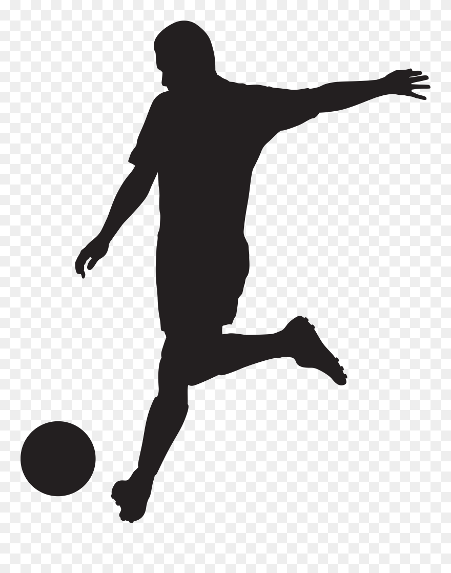 Football Player Silhouette Clipart - Png Download
