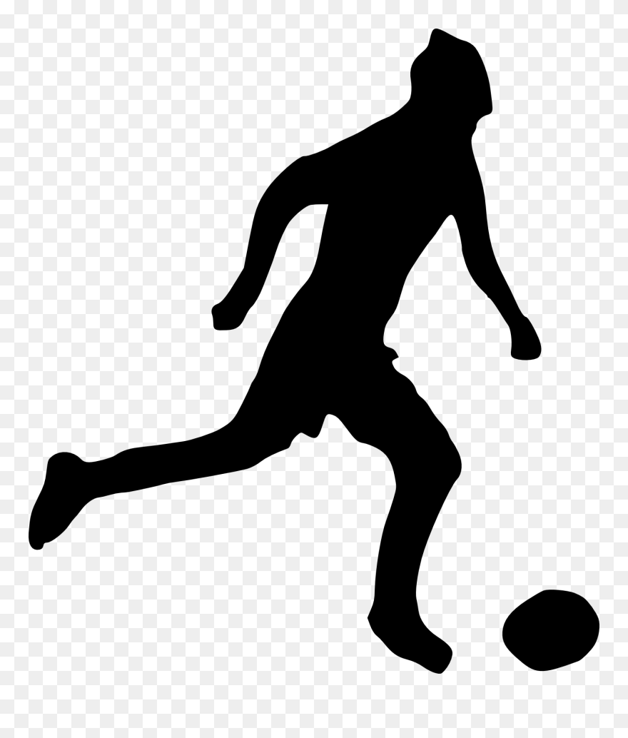 Silhouette Clip Art - Jogador Futebol Png Transparent Png