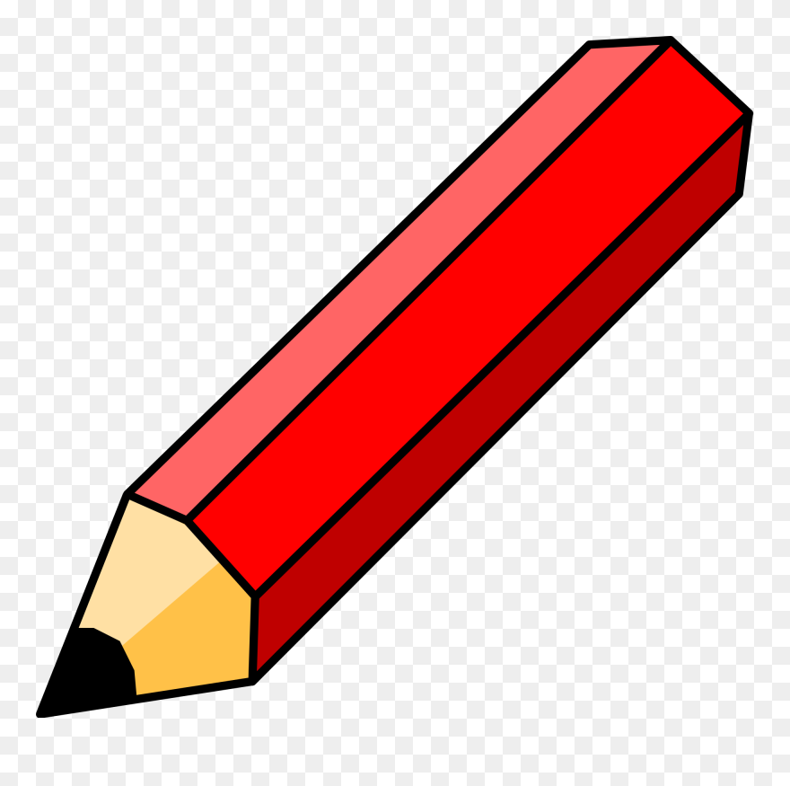 Clipart Pen Svg - Red Pencil Clipart Png Transparent Png