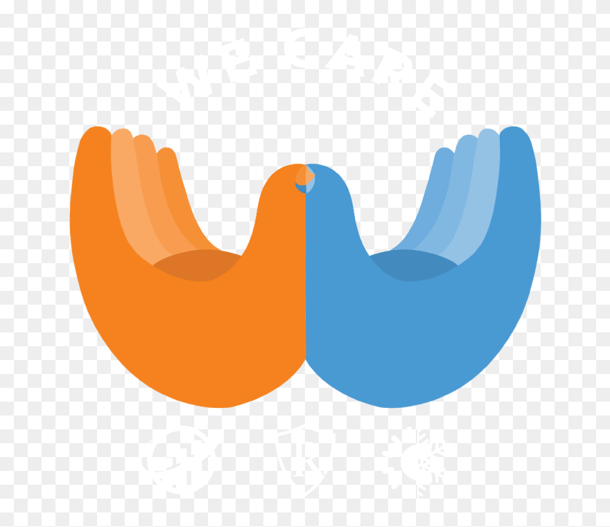 We Care Logo White Clipart