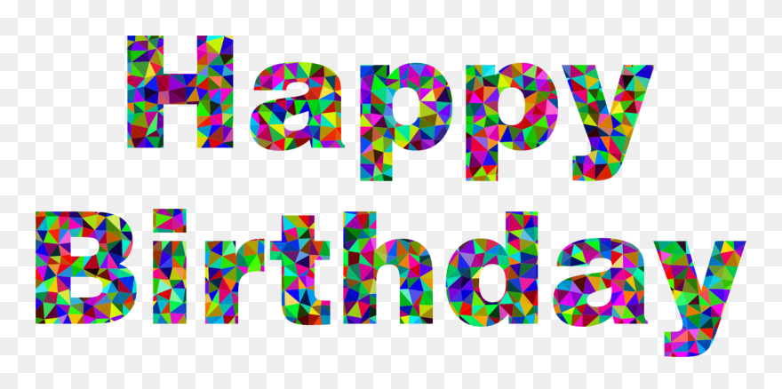 Happy Birthday Words Free Clipart