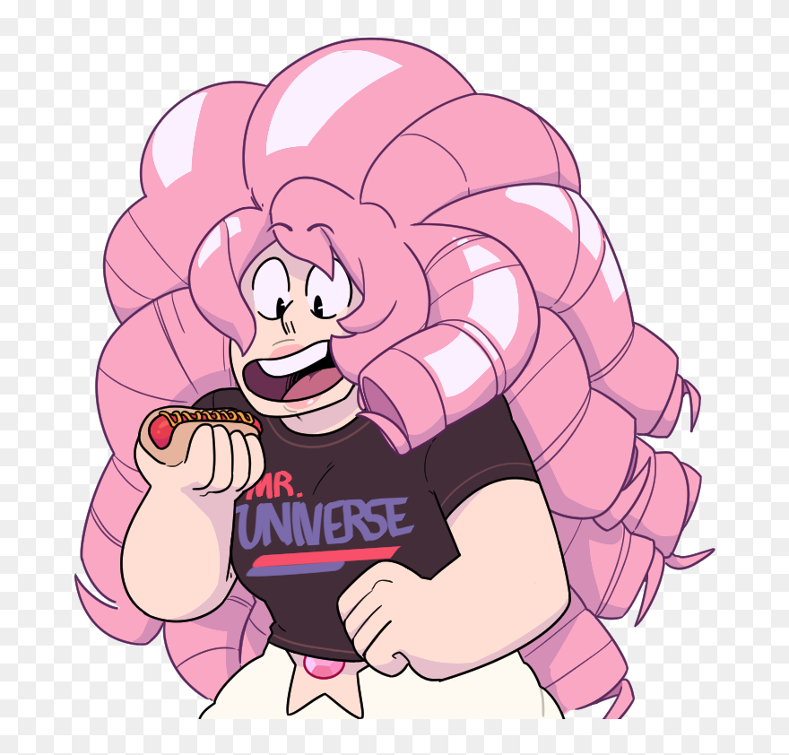 Unmerse Hot Dog Pearl Pink Facial Expression Mammal - Steven Universe Hot Dog Clipart