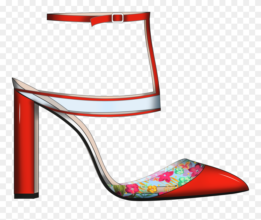 Drawn Heels Platform Heel - Basic Pump Clipart