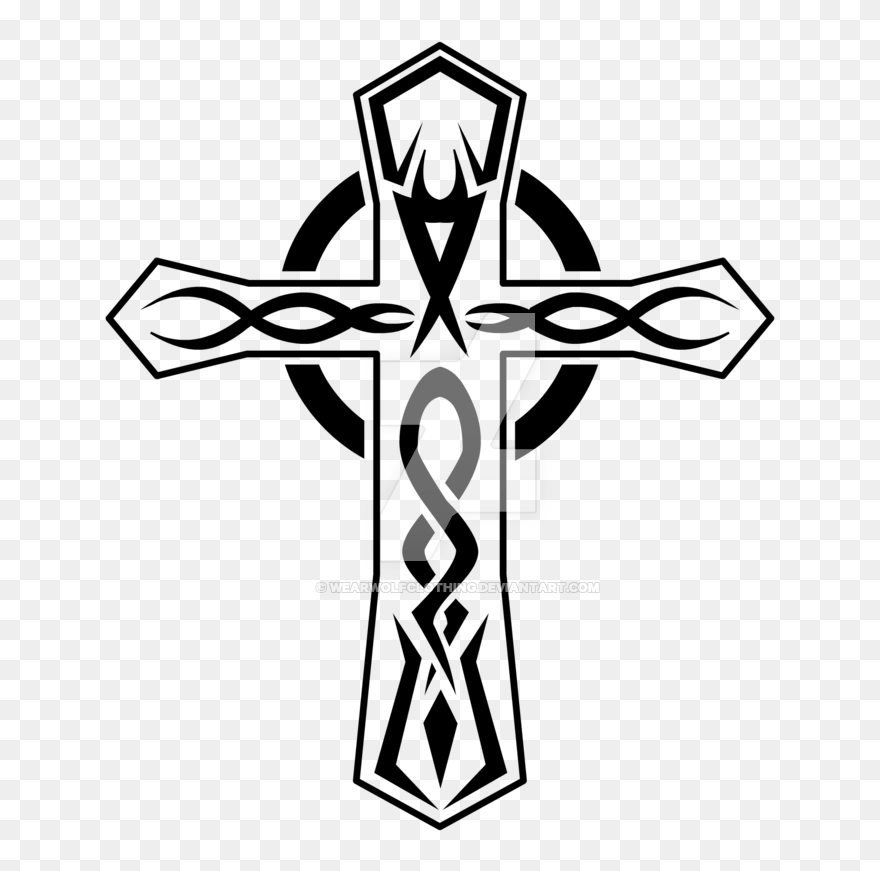 Cross Tattoo Clipart - Krus Tattoo Design - Png Download