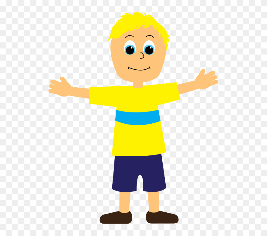 Transparent Sister Missionaries Clipart - Boy With Yellow Hair Cartoon - Png Download