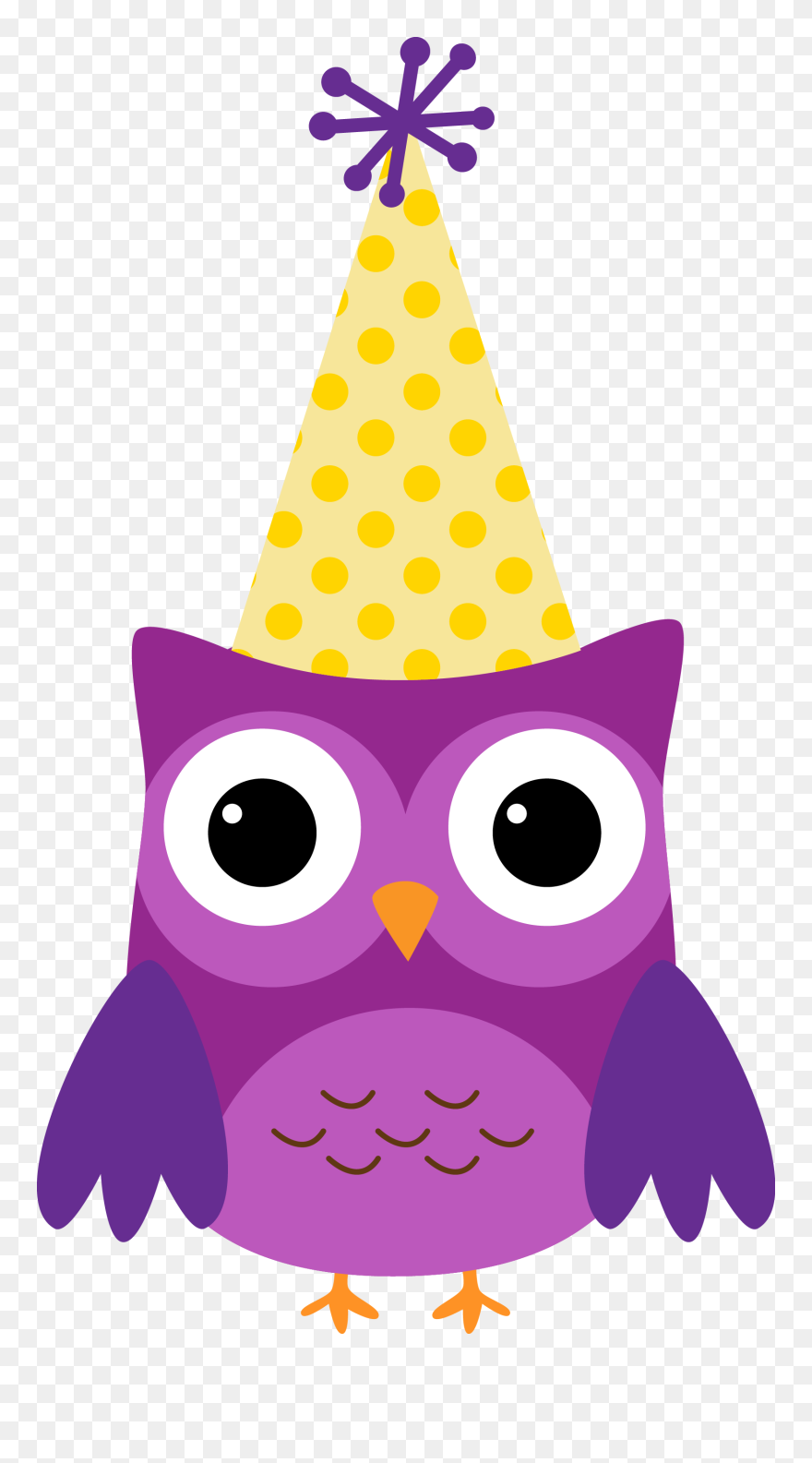 Owl Clipart Cupcake, Picture - Birthday Owl Clip Art - Png Download