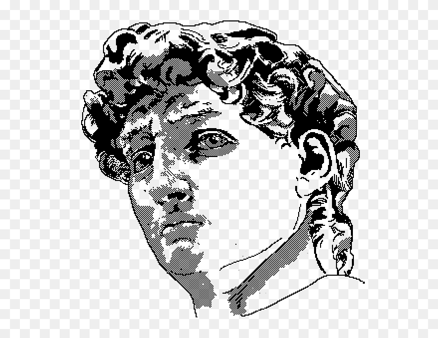 Pixel David Unisex Tee Kind Zeus - Illustration Clipart