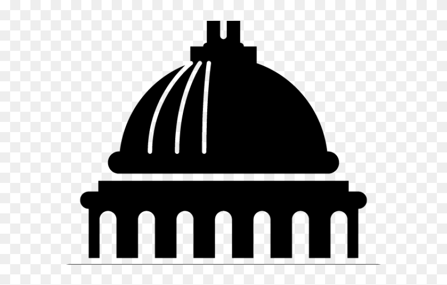Competition Clipart Political Debate, Competition Political - Silhouette Capitol Building Clipart - Png Download