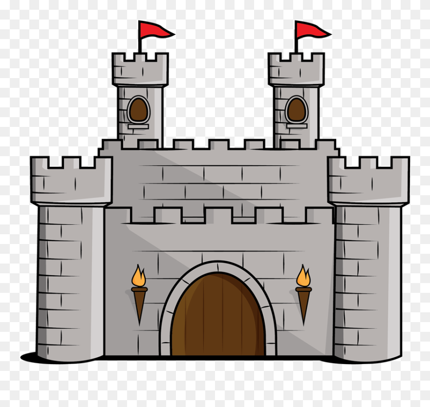 Castle Drawing Cliparts - Castle Clipart - Png Download