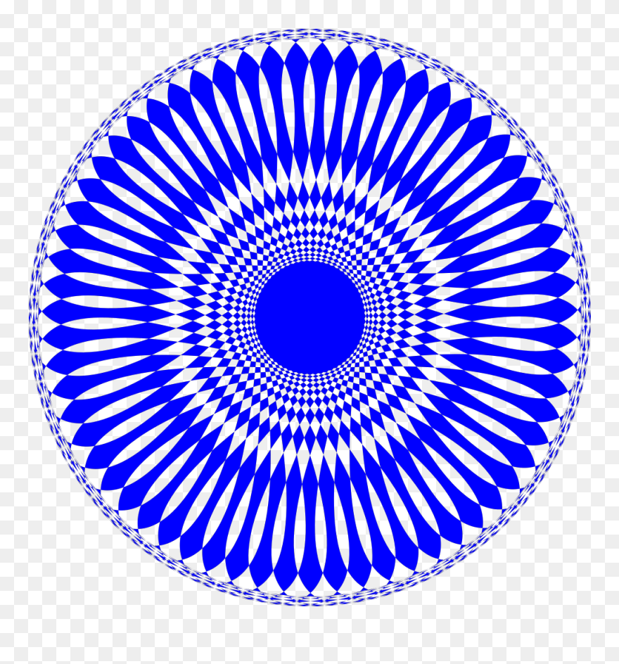 Blue Abstract Circle Design Svg Clip Arts - Black And White Fornasetti - Png Download