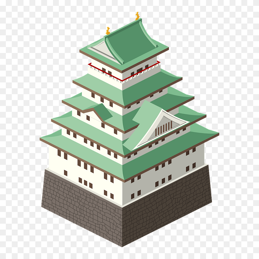 Japanese Castle Clipart - Chinese Architecture - Png Download