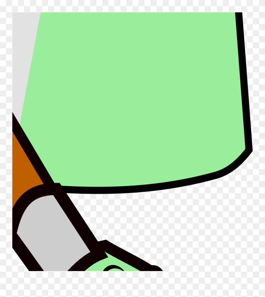 Cartoon Paintbrush Green Reversed Svg Clip Arts - Png Download