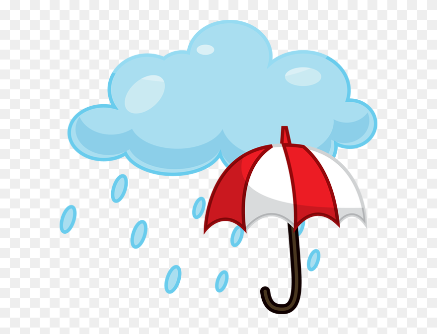 Rain Cloud Wet Season Clip Art - Rainy Clipart - Png Download