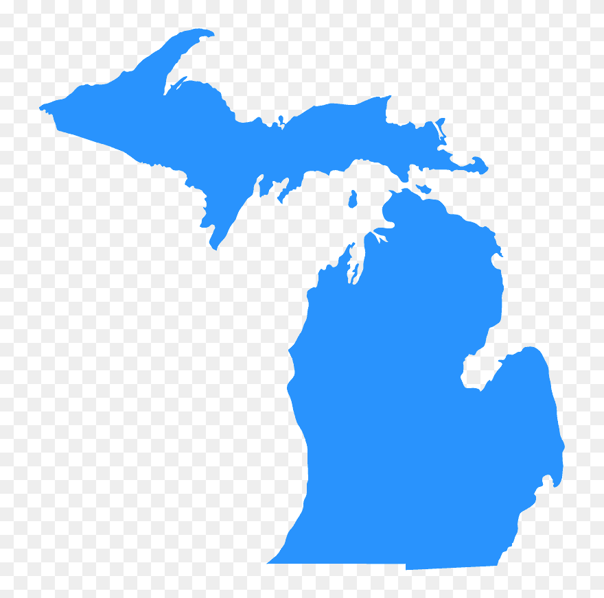 Michigan Map Vector Clipart