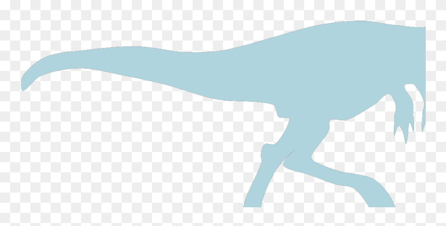 Light Blue Dinosaur Svg Clip Arts - Dinosaurs Silhouette - Png Download