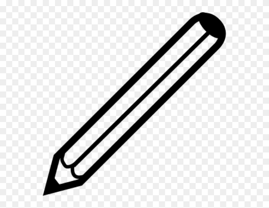 Drawing Clip Horizontal Pencil - Pen Clip Art - Png Download