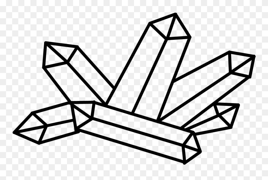 Emerald Clipart Quartz Crystal - Rocks And Minerals Drawing - Png Download