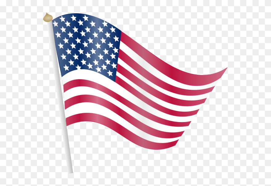 Transparent Us Flag Clip Art - Png Download