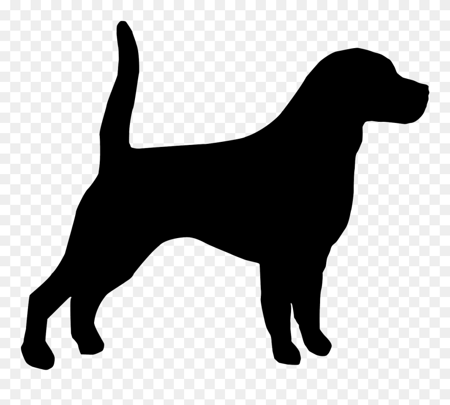Beagle Bloodhound English Mastiff Affenpinscher Puppy - Silhouette Cat Clipart - Png Download
