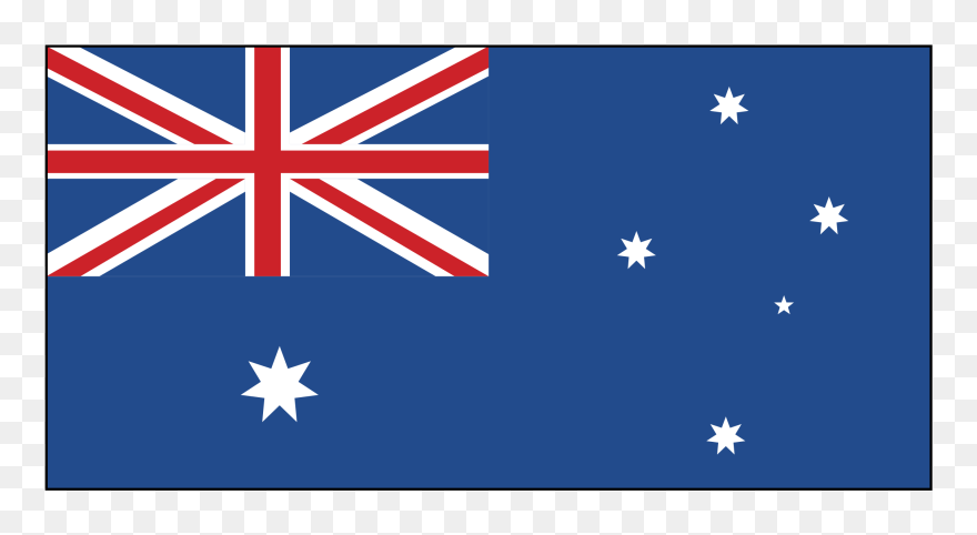 Australia Flag Clipart Vector Svg Black And White Australia - Australia Cricket Team Flag - Png Download