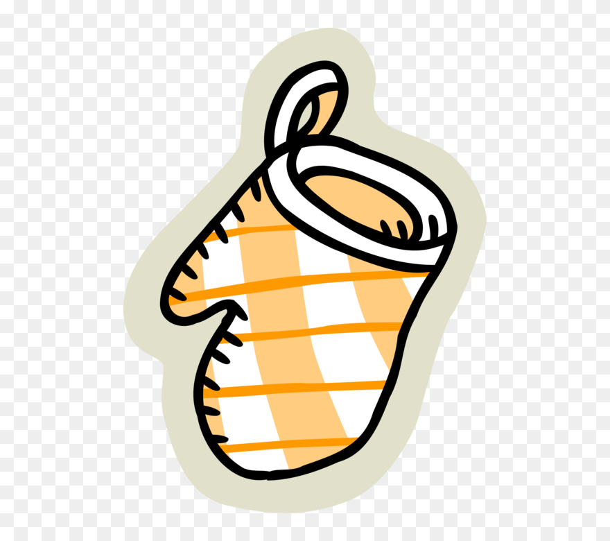 Glove Clipart Chef - Clipart Cartoon Oven Mitts - Png Download