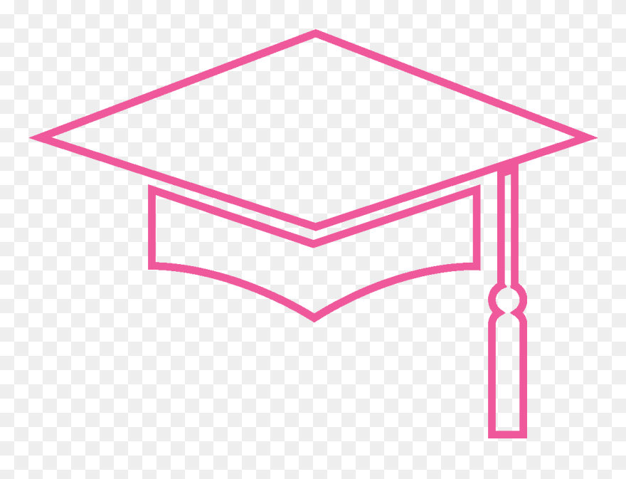 Transparent Graduation Cap 2017 Clipart - Pink Graduation Cap Png