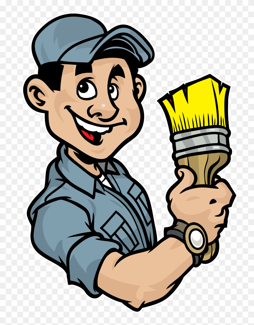 Grade A Painting - Handyman Painter Clip Art - Png Download