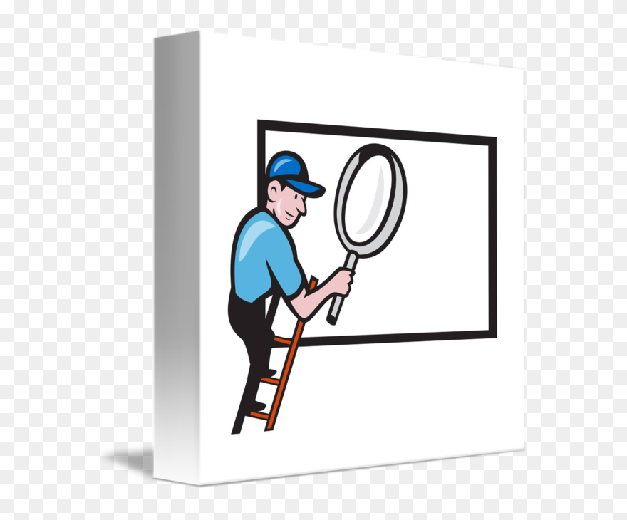 Magnifying Clipart Tumblr Transparent - New Year 2014 Painter Painting Billboard - Png Download