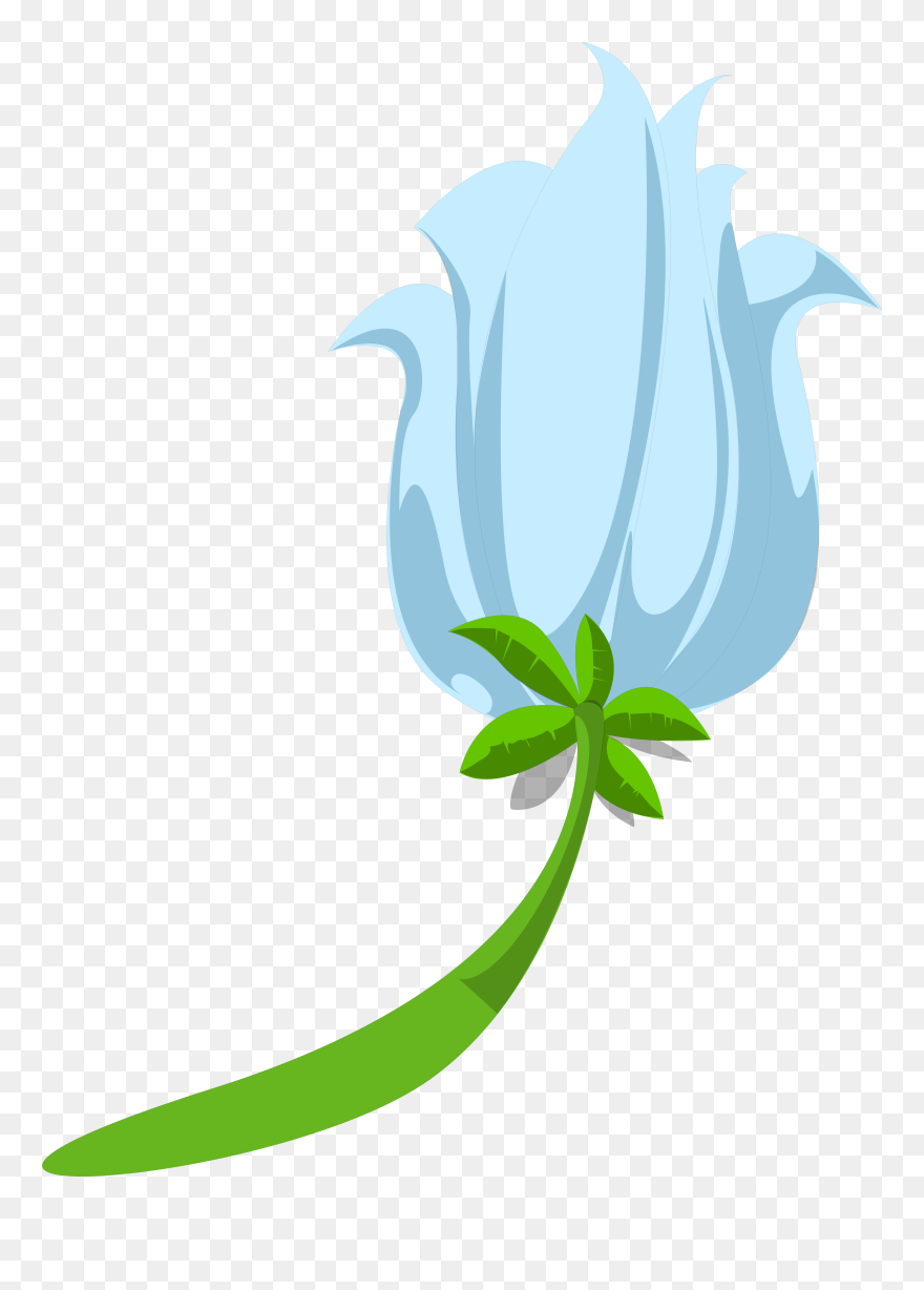 Transparent Tropical Flowers Clipart - Blue Exotic Flower Transparent - Png Download