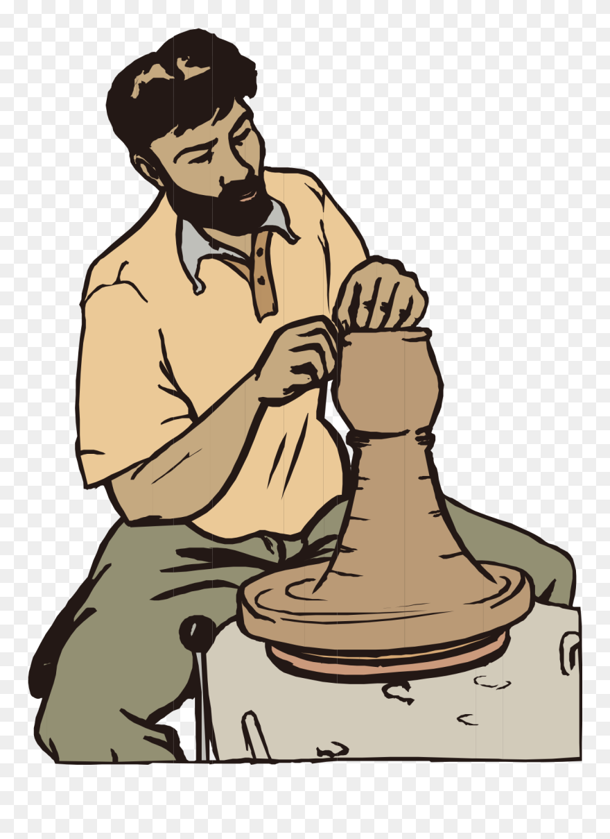 Paint Clipart Ceramic Painting - Pottery Clipart - Png Download