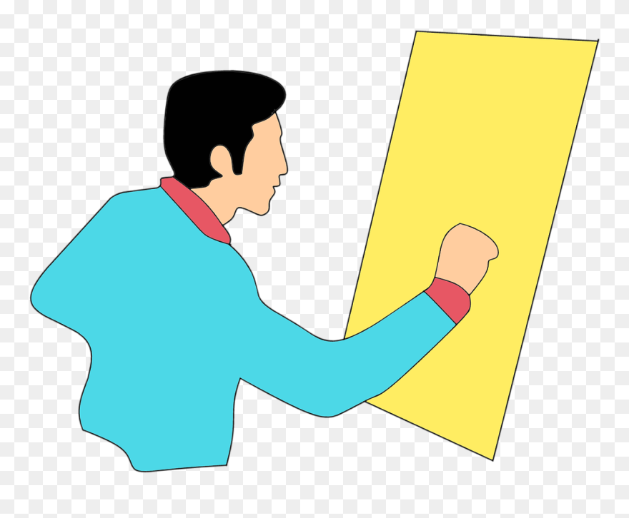 Man Drawing Artist Free Photo - Cartoon Clipart