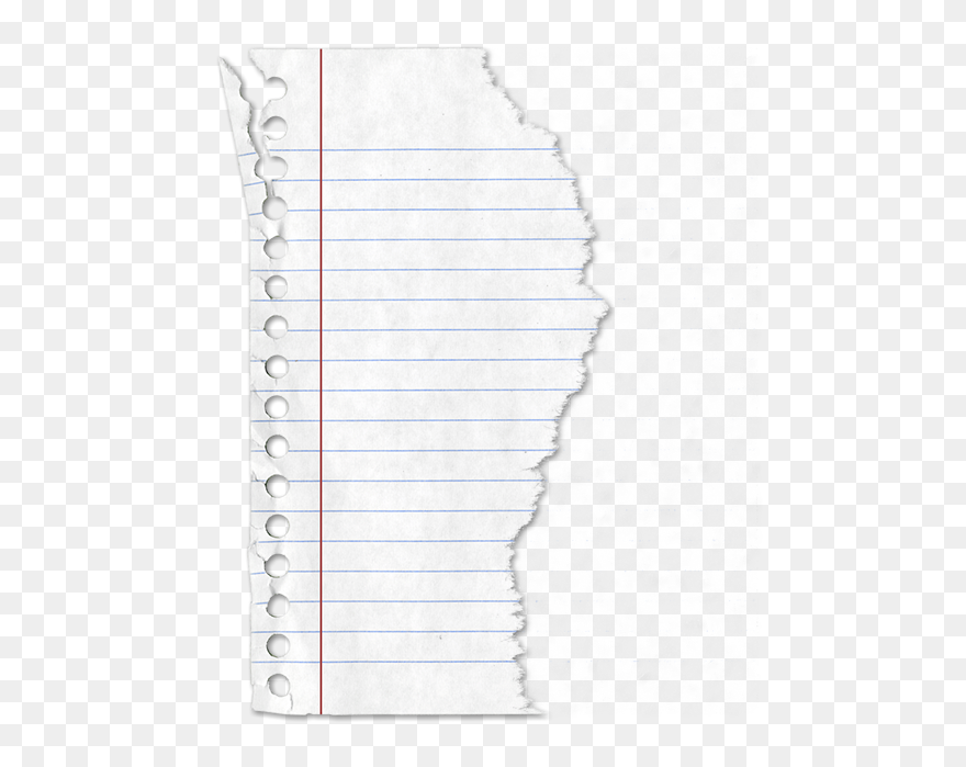 Lined Paper Png - Torn Lined Paper Png Clipart