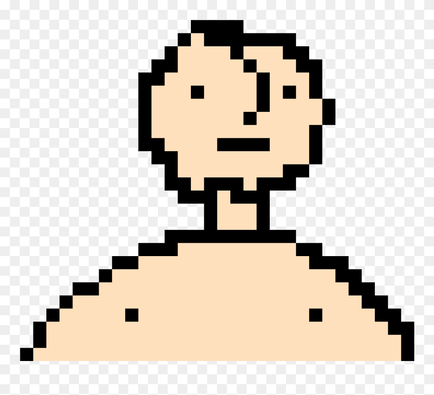 Transparent Doge Face Png - Black And White 8 Bit Clipart