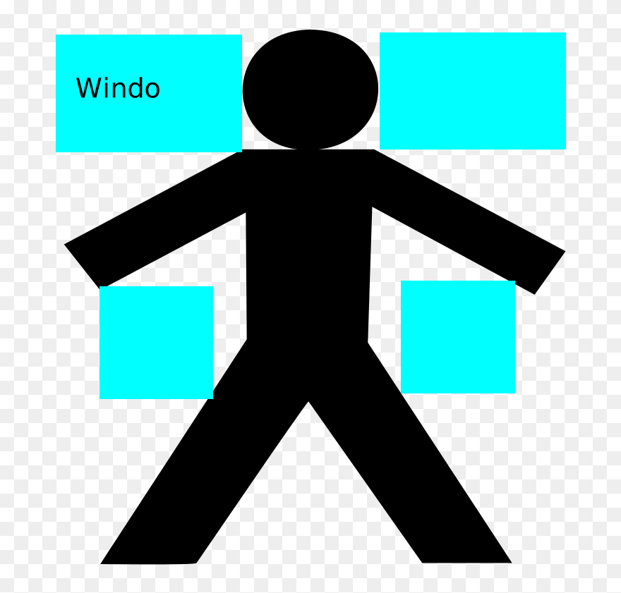 Blue Stick Man Self Assessment Svg Clip Arts - Traffic Sign - Png Download