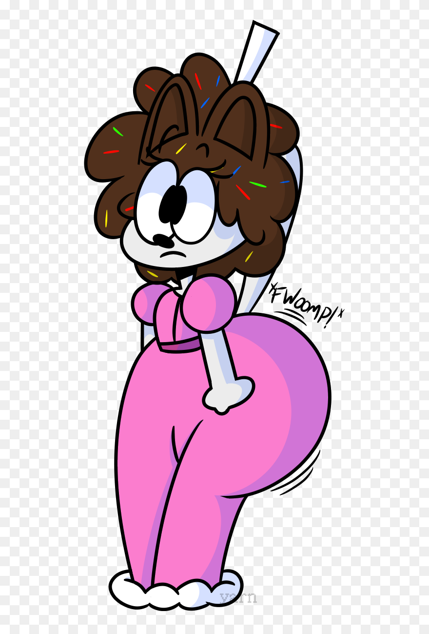 Plump Foxy Butt - Cartoon Clipart