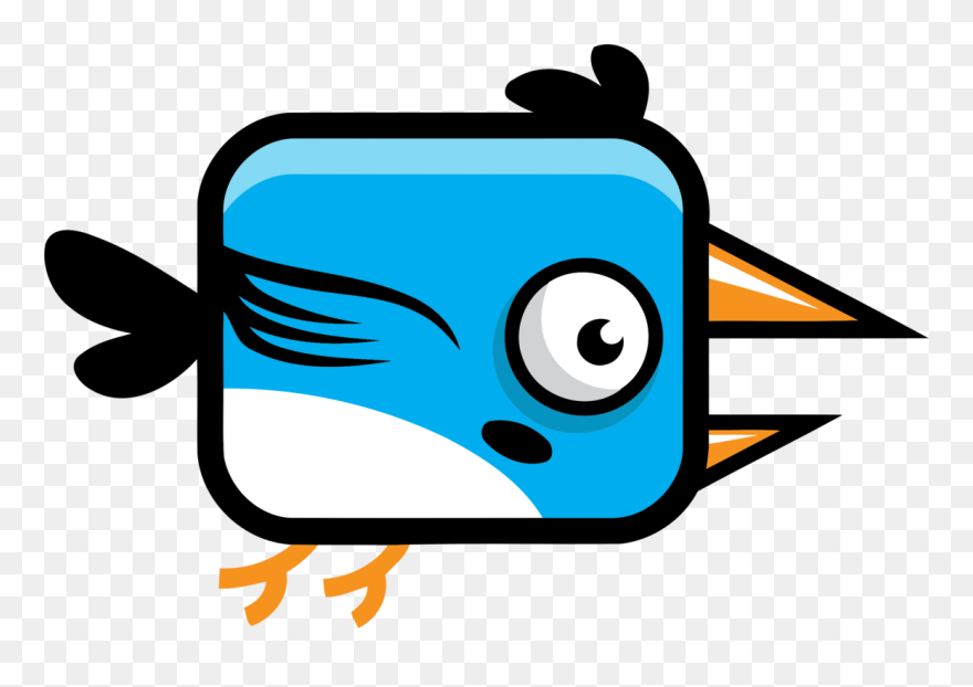 Line Art,bird,sprite - Sprite Flappy Bird Png Clipart